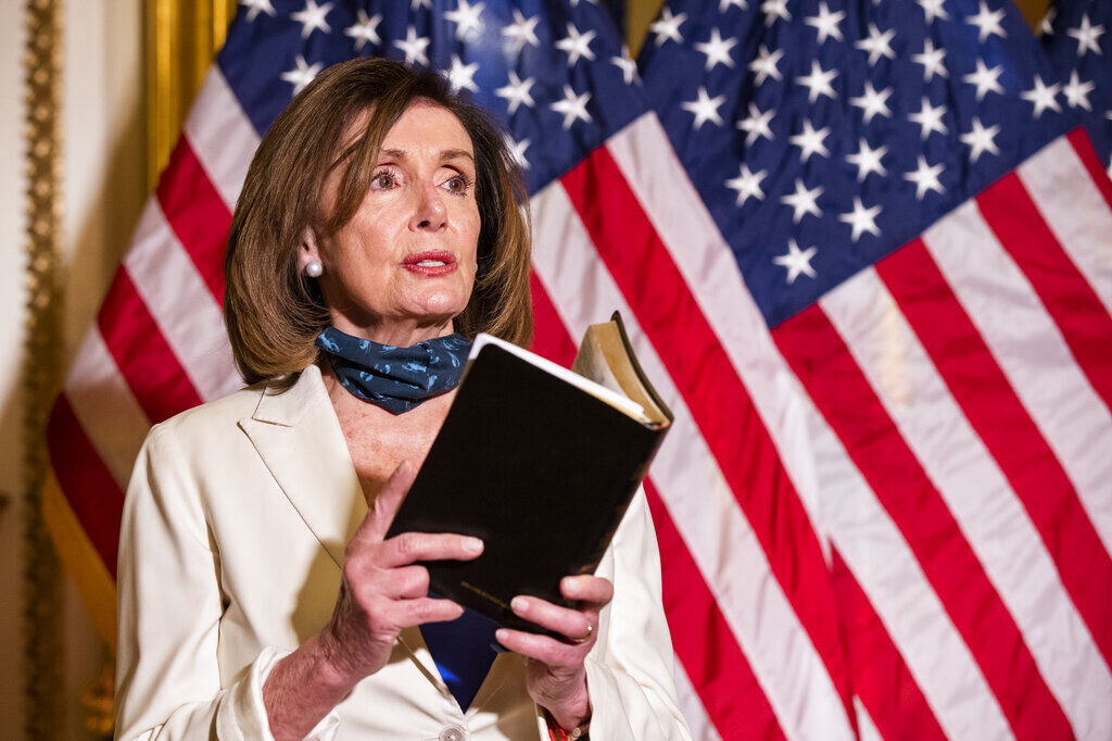 APTOPIX America Protests Congress Pelosi